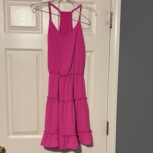 Vibrant Rose Red Dress